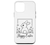 Happy Easter Bunny Minimal Art Cute Rabbit Spring Holiday Case for iPhone 12 mini