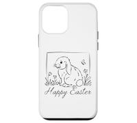 Happy Easter Bunny Minimal Art Cute Rabbit Spring Holiday Case for iPhone 12 mini