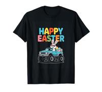 Happy Easter Bunny Monster Truck with Eggs T-Shirt