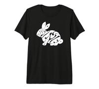 Happy Easter Bunny Typography - Word Art Spring Rabbit Premium T-Shirt