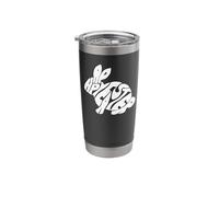 Happy Easter Bunny Typography - Word Art Spring Rabbit Stainless Steel Insulated Tumbler