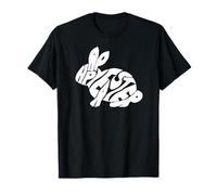 Happy Easter Bunny Typography - Word Art Spring Rabbit T-Shirt