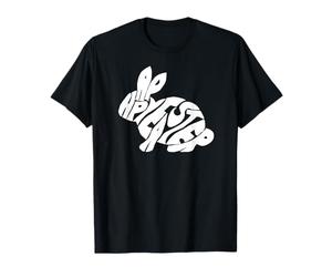 Happy Easter Bunny Typography - Word Art Spring Rabbit T-Shirt