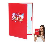 Happy Easter Card,Bunny Pop Up Easter Cards 3D Greeting Card - Color-Printed Holiday Cards Happy Easter Note Cards with Envelopes for Holiday, Happy Easter Card, Happy Easter Card