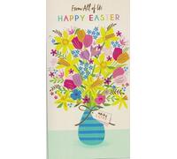 HAPPY EASTER CARD***RELIGIOUS**MODERN**9 X 5 INCHES**AE5**