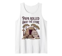 Happy Easter Christian Resurrection Retro Faith-Based Design Tank Top