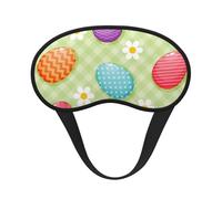Happy Easter Colorful Easter Eggs, Full Eye Covers Light Blocking Eye Masks Blackout Sleep Eye Muffs