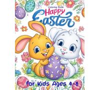 Happy Easter coloring book: coloring book for kids 4-8