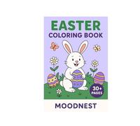 Happy Easter Coloring Book MoodNest Printable