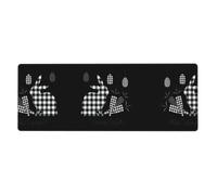 Happy Easter Computer Desk Pad, Non-Slip Surface Mat for Enhanced Gaming Performance and Office Productivity