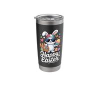 Happy Easter Cool Bunny Sunglasses Hat Egg Hunt Boys Kids Stainless Steel Insulated Tumbler