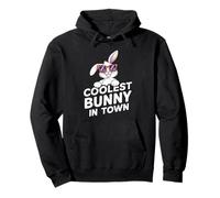 Happy Easter Coolest Bunny in Town Kids Toddler Pullover Hoodie