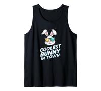 Happy Easter Coolest Bunny in Town Kids Toddler Tank Top