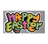 Happy Easter Creative Font-1196 Kitchen Mat,Cushioned Waterproof Kitchen Rug, Non Slip Comfort Kitchen Rug for Kitchen Decor Sink Office,15.7"x29.5"in