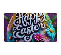 Happy Easter Creative Font-1201 Cushioned Kitchen Runner Rug Mat Stain Resistant, Easy Wipe Clean for House Sink Office,15.7"x29.5"in