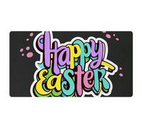 Happy Easter Creative Font-1237 Cushioned Kitchen Runner Rug Mat Stain Resistant, Easy Wipe Clean for House Sink Office,15.7"x29.5"in