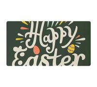 Happy Easter Creative Font-1276 Cushioned Kitchen Runner Rug Mat Stain Resistant, Easy Wipe Clean for House Sink Office,15.7"x29.5"in