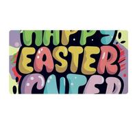 Happy Easter Creative Font-1295 Kitchen Mat,Cushioned Waterproof Kitchen Rug, Non Slip Comfort Kitchen Rug for Kitchen Decor Sink Office,15.7"x29.5"in