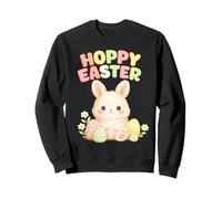 Happy Easter Cute Bunny Baby Rabbit Egg Hunt Spring Design Sweatshirt