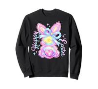 Happy Easter Cute Bunny Rabbit Easter Day Women Girls Kids Sweatshirt