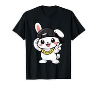 Happy Easter Cute Funny Hip Hop Easter Bunny Kids Boys Girls T-Shirt