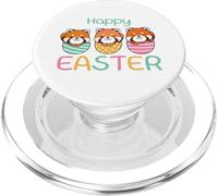 happy easter cute red panda for Easter with Easter eggs PopSockets PopGrip for MagSafe