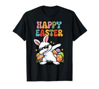 Happy Easter Dabbing Bunny Sunglasses Egg Hunt Toddle Boy T-Shirt