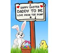 Happy Easter Daddy To Be From The Bump A5 Personalised Greeting Card ANY NAME PIDEB2