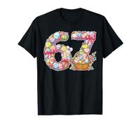 Happy Easter Day 6 7 Six Seven Meme Easter Eggs Bunny Kids T-Shirt