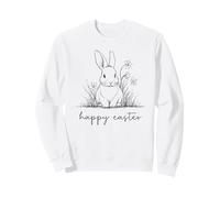 Happy Easter Day Bunny Floral Rabbit Cute Easter Day Outfit Sweatshirt