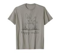 Happy Easter Day Bunny Floral Rabbit Cute Easter Day Outfit T-Shirt