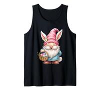 Happy Easter Day Bunny Gnome Easter Egg Hunt Funny Gnome Tank Top