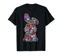Happy Easter Day Coquette Bow Bunny Rabbit Kids Girls Women T-Shirt