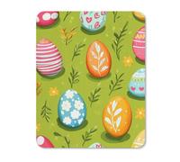 Happy Easter Day Eggs Printed Mouse Pad with Stitched Edges Non Slip Vertical Mousepad Desk Mat for Office Gaming
