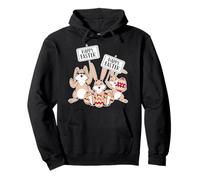 Happy Easter Day Rabbits Egg Hunting Pullover Hoodie