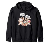 Happy Easter Day Rabbits Egg Hunting Zip Hoodie