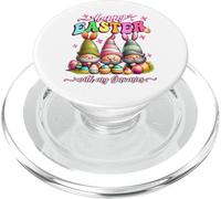 Happy Easter Day With My Gnomies Groovy Bunny Gnome PopSockets PopGrip for MagSafe