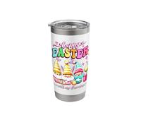 Happy Easter Day with My Gnomies Groovy Bunny Gnomes Eggs Stainless Steel Insulated Tumbler