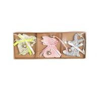 Happy Easter Decoration Wooden Eggs Pendant Hanging Ornament Home Door Wall Decor Kids Gift Easter Ornaments