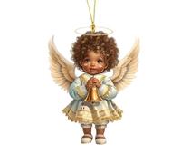 Happy Easter Decorations Easter Girl Acrylic Hanging Decoration Acrylic Pendant For Party Decorations (White, 8CM)