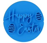 Happy Easter Egg Cookie Stamp Fondant Embosser 6cm (2.36 inches) Made in The UK for Baking, Cooking, Fondant, Icing, Cupcake, Cookie, Cake, Biscuits, Decoration