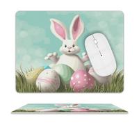 Happy Easter Eggs Bunny Tail1 Mouse Pad Mouse Mat 10 X 8 Inch