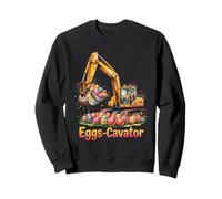 Happy Easter Eggs-Cavator Digger fun Sweatshirt