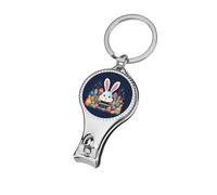 Happy Easter Eggs Rabbit Nail Clippers Mini Fingernail and Toenail Clipper Cutters Manicure Tools for Men Women