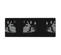 Happy Easter Extra Large Desk Pad,Non-Slip Rubber Base Mat, for Keyboard, Mouse and Desk Protection