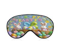 Happy Easter Eye Mask Sleep Mask for Side Sleeper Women Men Pressure-Free & Light Block-Out Blindfold Soft Comfortable Eye Covers Breathable Blindfold Adjustable