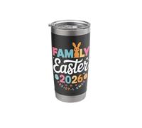 Happy Easter Family Celebration 2026 Bunny Stainless Steel Insulated Tumbler