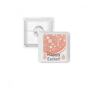 Happy Easter Festival Cute Colored Egg Flower PBT Keycaps for Mechanical Keyboard White OEM No Marking Print