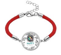 Happy Easter Festival Egg Nest Lucky Red String Bracelet Rope Bracelet Handmade