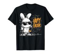 Happy Easter Graffiti Tag Urban Art Street Rabbit Bunny T-Shirt